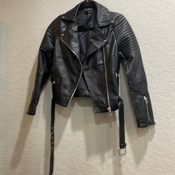 NWT vegan leather moro jacket - Picture 1 of 4